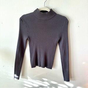 Forever 21 Gray Ribbed Sweater
